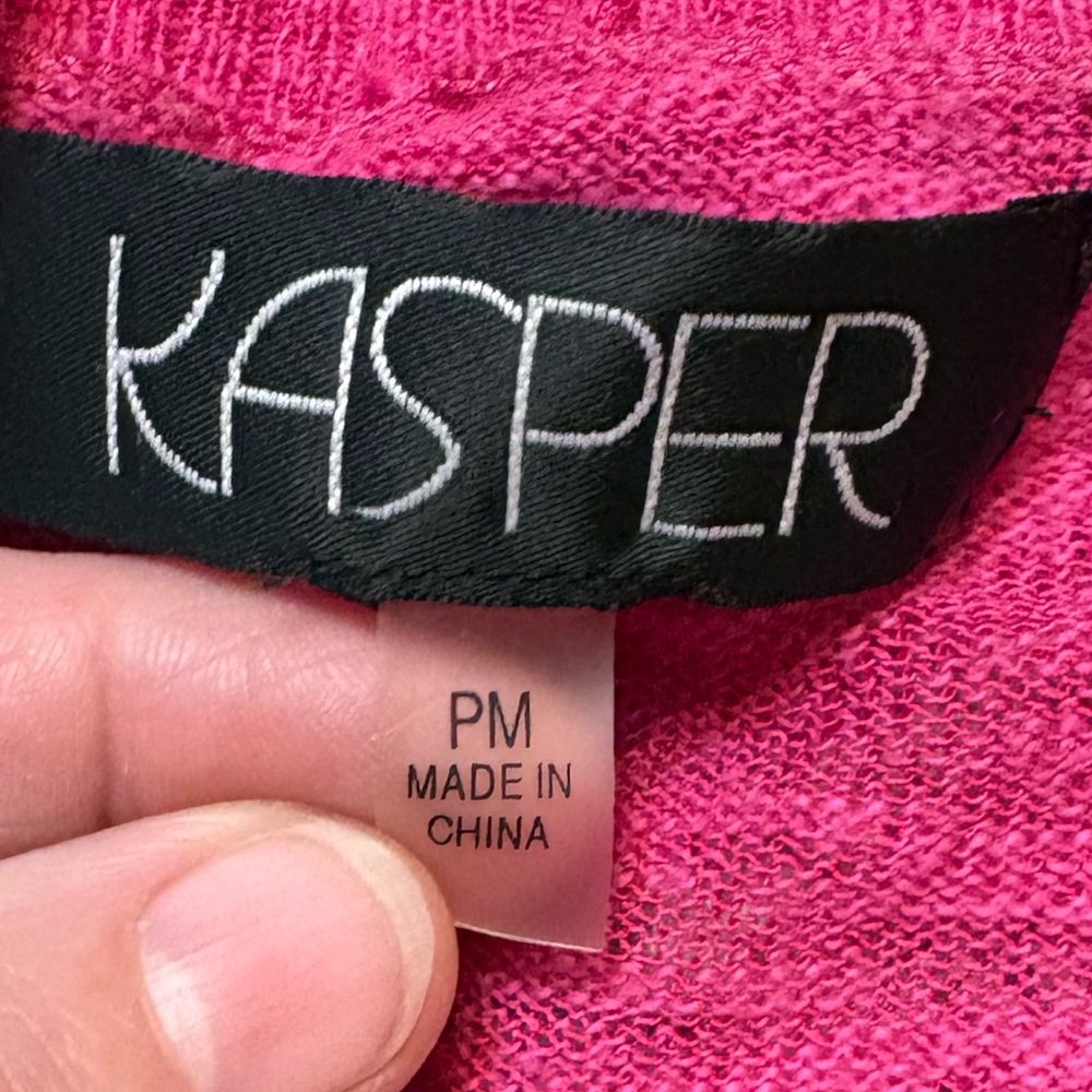 Kasper Open Front Petite Cardigan - Picture 2 of 5